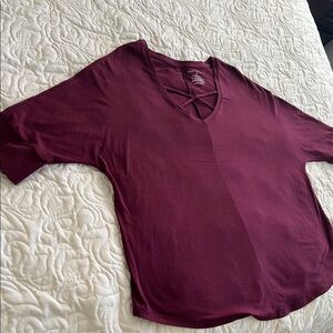 Boutique 9 Burgundy V-Neck Tunic